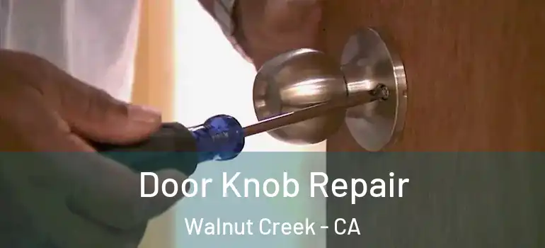  Door Knob Repair Walnut Creek - CA