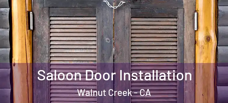  Saloon Door Installation Walnut Creek - CA