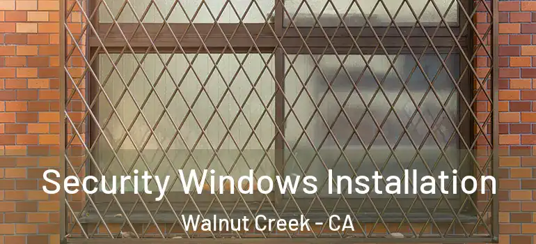  Security Windows Installation Walnut Creek - CA