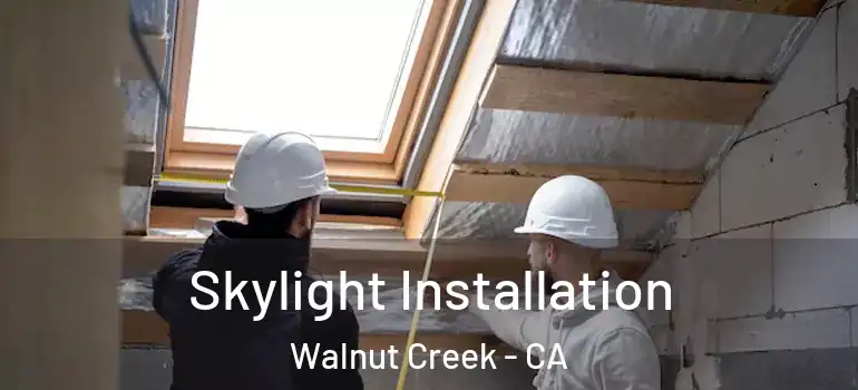  Skylight Installation Walnut Creek - CA