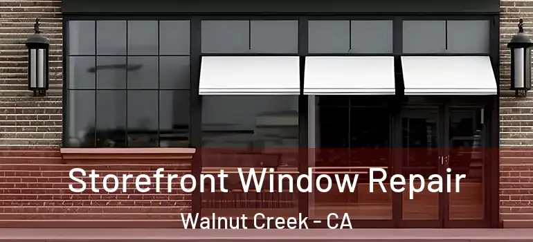  Storefront Window Repair Walnut Creek - CA