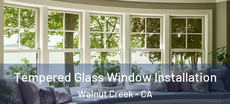  Tempered Glass Window Installation Walnut Creek - CA