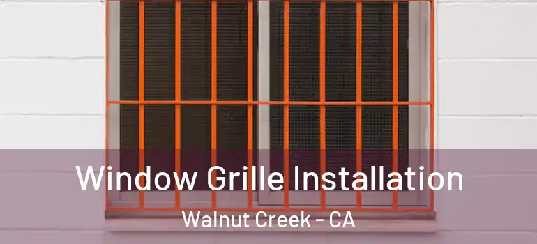  Window Grille Installation Walnut Creek - CA