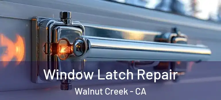  Window Latch Repair Walnut Creek - CA