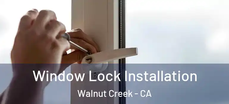  Window Lock Installation Walnut Creek - CA