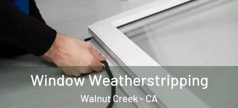  Window Weatherstripping Walnut Creek - CA